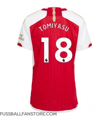 Arsenal Takehiro Tomiyasu #18 Replik Heimtrikot Damen 2023-24 Kurzarm